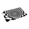 3D Checkered Swirl Trap Doormat Mat Anti-Slip Geometric Vortex Illusion Bathroom Kitchen Toilet Rug Carpet 40*60cm