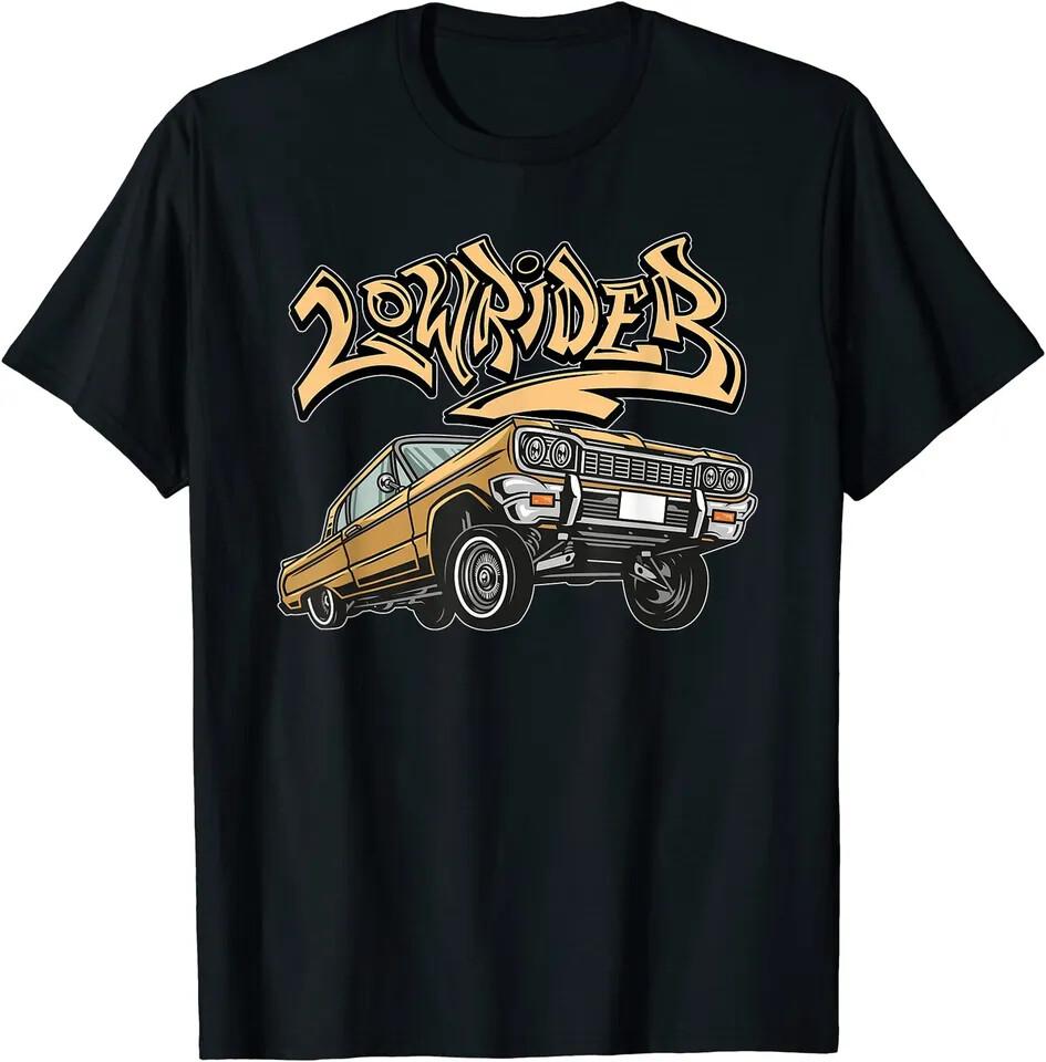 New Chicano Cholo Low Rider Car, Classic Gift Black T-Shirt S-5XL,black color Unisex T-Shirt