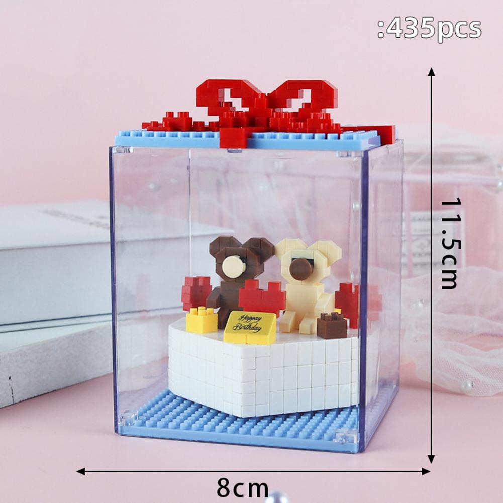 1 Set Of Building Blocks Assembling Cute Micro-particle Building Blocks Toy