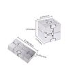 Metal Infinity Cube Fidget Toy Stress Anxiety Relief Sensory Toys Gift for Adults GZW