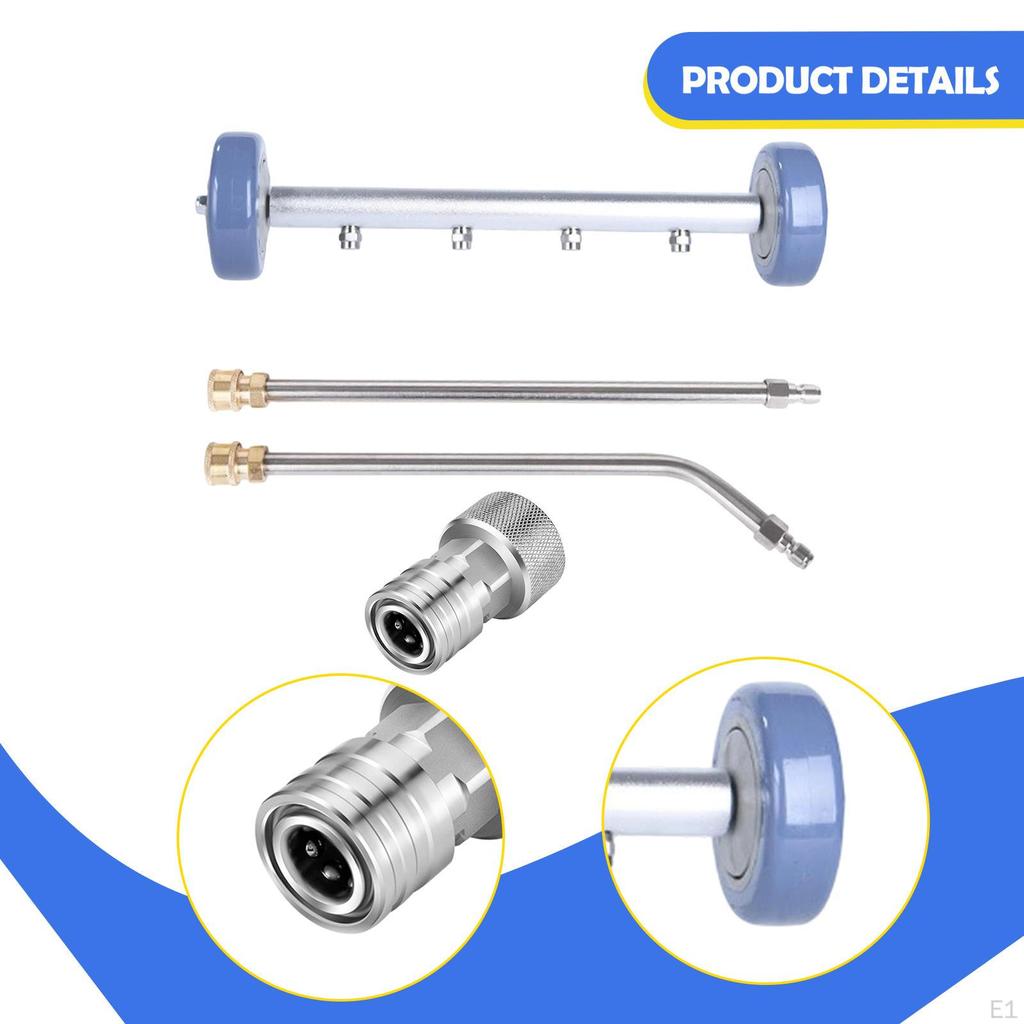 Pressure Washer Undercarriage Cleaner, Underbody Car Wash Water Broom, Universal, with 2 Extension