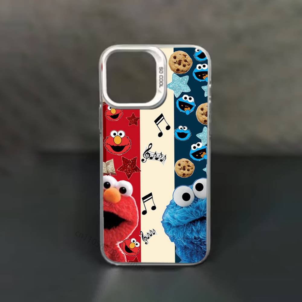 Cartoon C-Cookies Monster Phone Case for iPhone 15 16 Pro Max Air SE 11 13 Pro 14 Plus 12 11Pro 15Pro Max 16e Cover