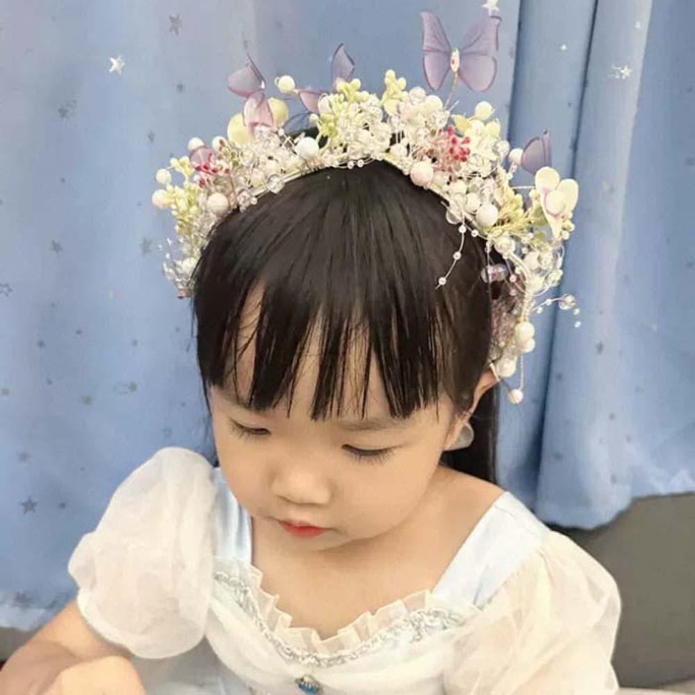 Simulation Flower Butterfly Fairy Hair Hoop Bohemia Style Flower Headdress Photography Headwear