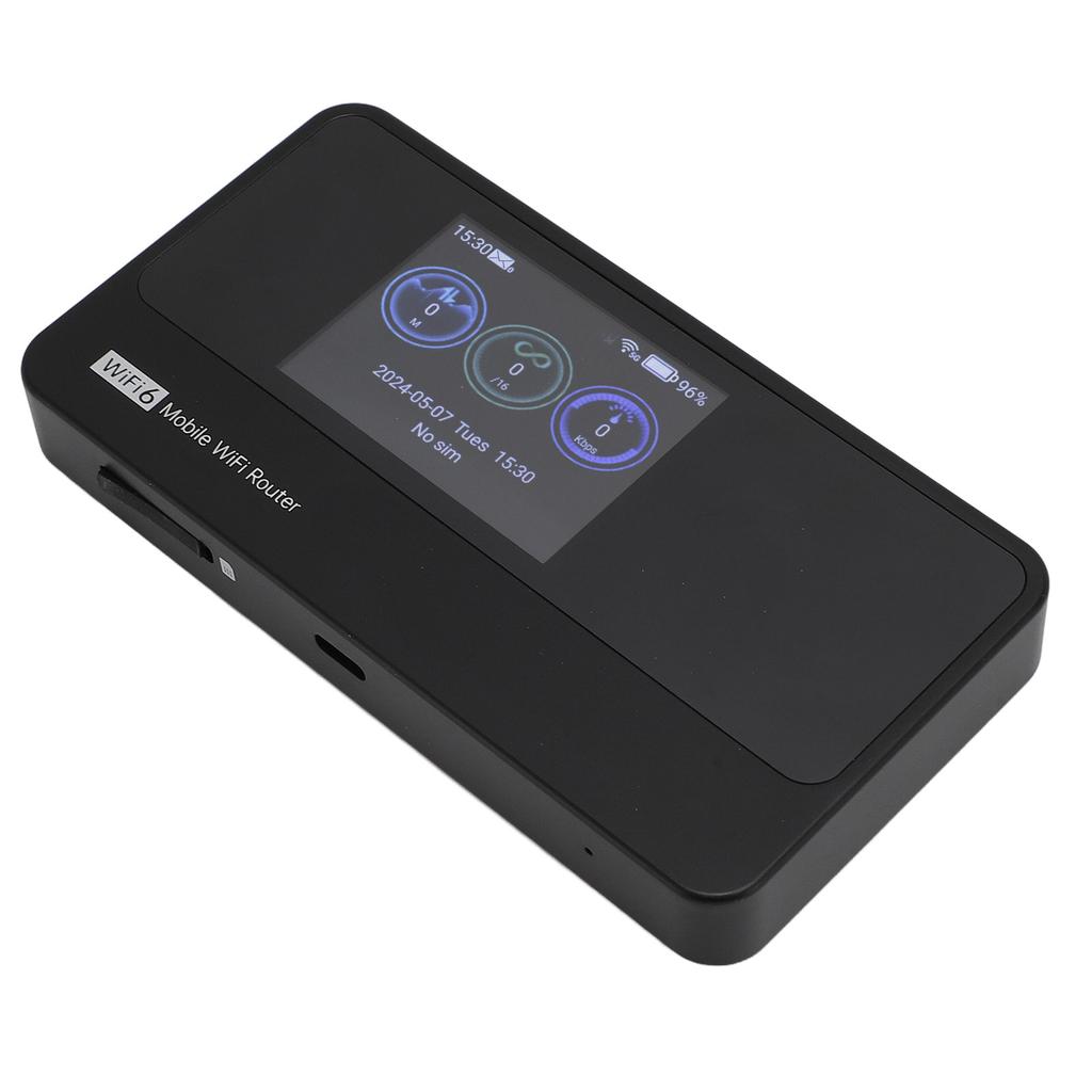 5G WiFi Mobile Hotspot Power Bank 2.5 Inch Color Screen WiFi6 5G 4G LTE 16 Users Portable Travel WiFi Router with SIM