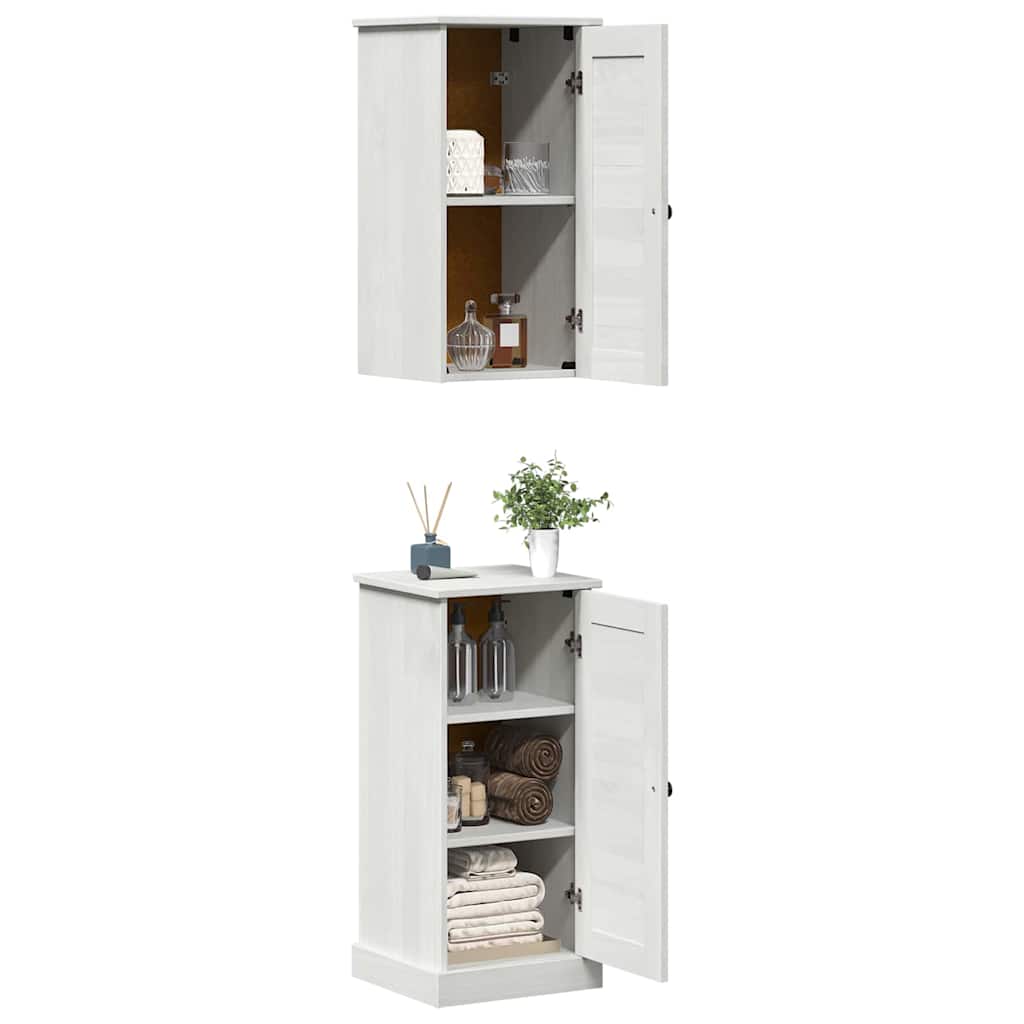 vidaXL Bathroom Furniture Set with Shelf VIGO 2 pcs White and Antique White