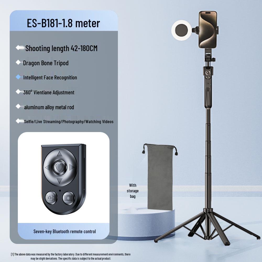 B181 360° Intelligent Face-Tracking Selfie Stick with 1.8m Four-Leg Stand