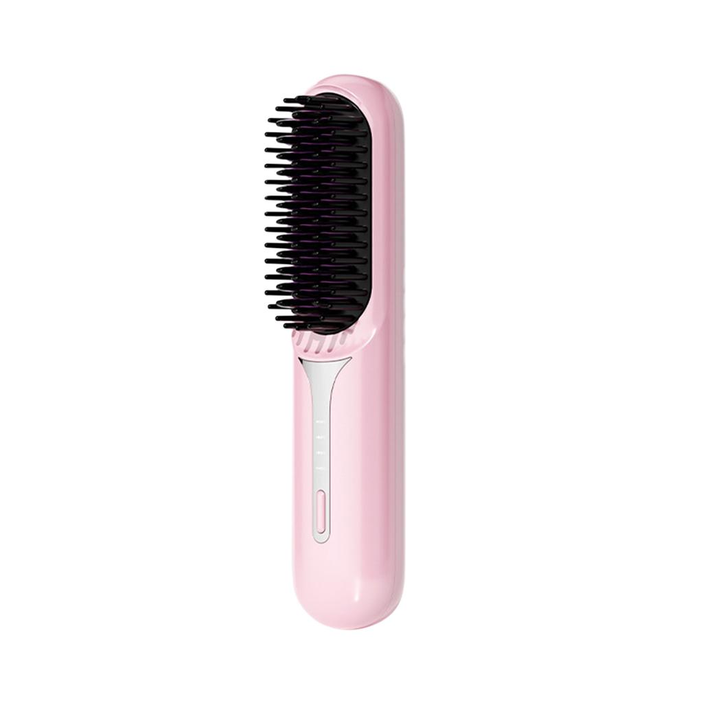 Hair Straightener, Portable Negative Ion Cordless Hair Straightener, Straighten Curly Hair, 3-speed Adjustable Temperature Heated Hair Brush