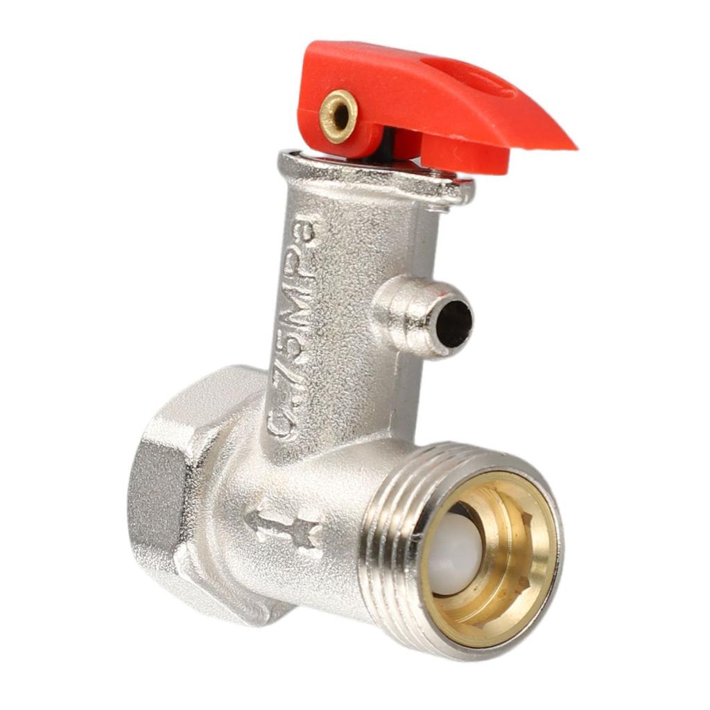 Pressure Relief Valve for Electric Water Heater G12 DN15 0 7mpa Brass Threaded Valve to Protect Cold Water Inlet Systems