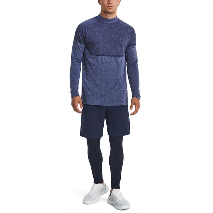 Under Armour Rush Series Solid Color Casual Crew Neck Long Sleeve T-Shirt Men Tops 1379283-410