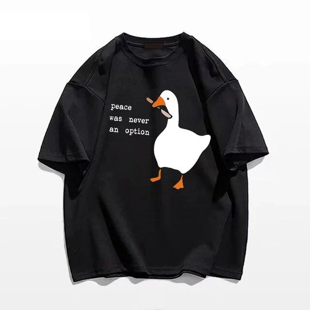 

«Мир никогда не был вариантом» Kawaii забавный принт женская футболка крутая уличная футболка мягкая дышащая футболка винтажная футболка с круглым вырезом S