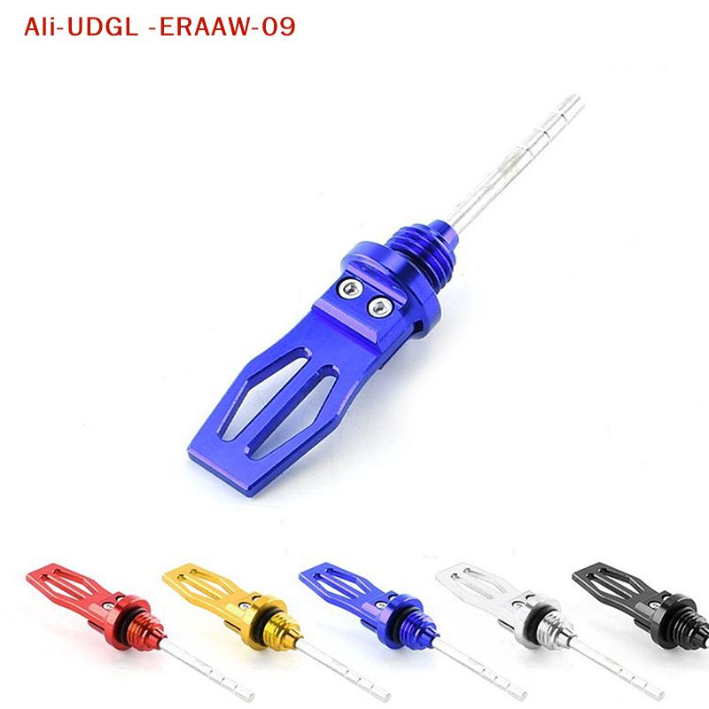 1Pc Al Alloy Engine Oil Dipstick, Precision CNC Modification for Motorcycles