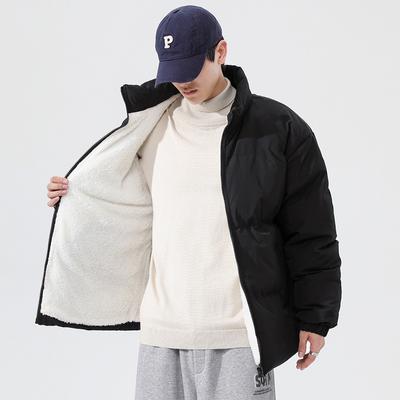 Casaco de Lã de Cordeiro de Inverno Roupas de Inverno Casaco de Veludo Acolchoado de Algodão Roupas de Casal Roupas Pão Casaco Acolchoado de Algodão Espesso