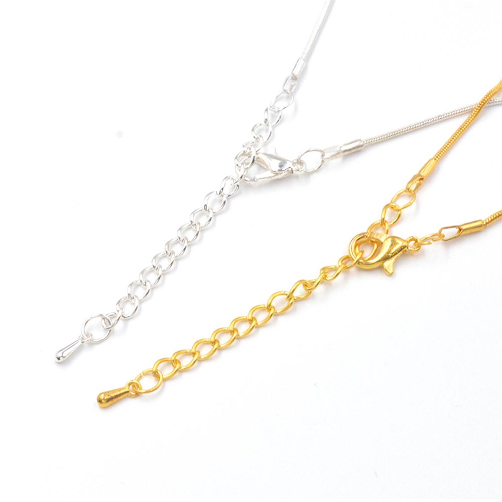 Wassertropfen Endperlen Verlängerungskette Karabinerverschluss Verbinder für DIY Schmuckherstellung Armband Halskette Zubehör