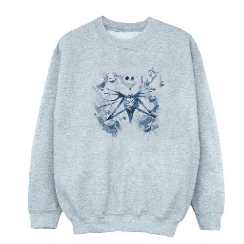 Disney Mens Nightmare Before Christmas Paint Spray Carers Sweatshirt