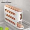 Automatic Roll-out Egg Storage Device Household Refrigerator Storage Box Egg Box Can Hold 30 Eggs High Quality Egg Rack Kitchen