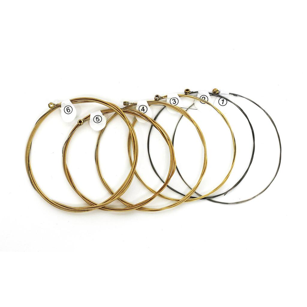 Corzi pentru chitară acustică ZIKO/Lio din bronz fosforos - Seria cu 6 corzi Folk/Cupru Roșu