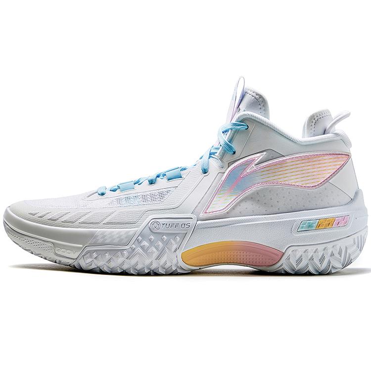 

Li Ning Jie Ao Cushioning Slip Resistant Abrasion Resistant Rebound Grip Mid top Outdoor Basketball Shoes Men s ABFT035-9 46