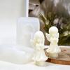 3D Engel Gebet Silikon Kerzenform Epoxid DIY Töpferton Gips Werkzeug Schokoladenform Küche Kuchen Backen Dekoration Form