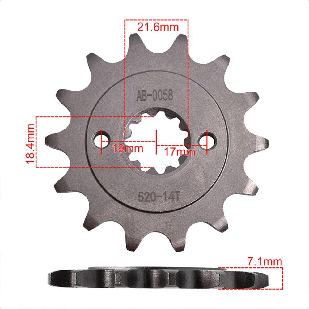 520 14T 36T Motorcycle Front Rear Sprocket Gear Wheel Cam for Honda CMX300 A Rebel 2017-  CMX 300 front 14T