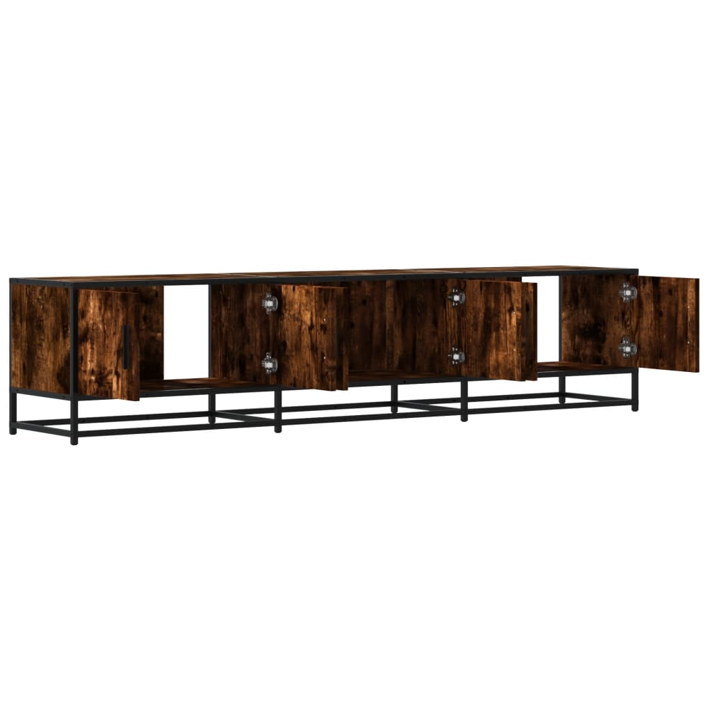 TV Cabinet Smoked Oak 180 X 35 X 41 Cm Wood Based Panel