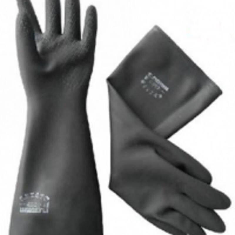 Weidie Industrial Chemical Resistant Latex Gloves One Size