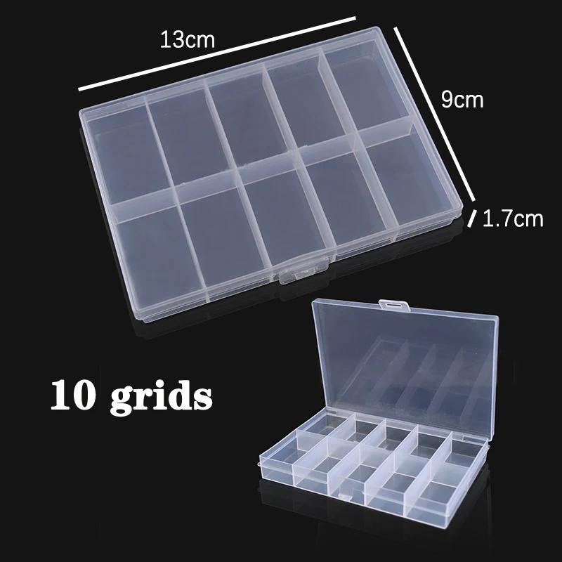12 Sizes Plastic Storage Jewelry Box Compartment Adjustable Container Earring Box Jewelry Rectangle Box Case for Jewelry Display