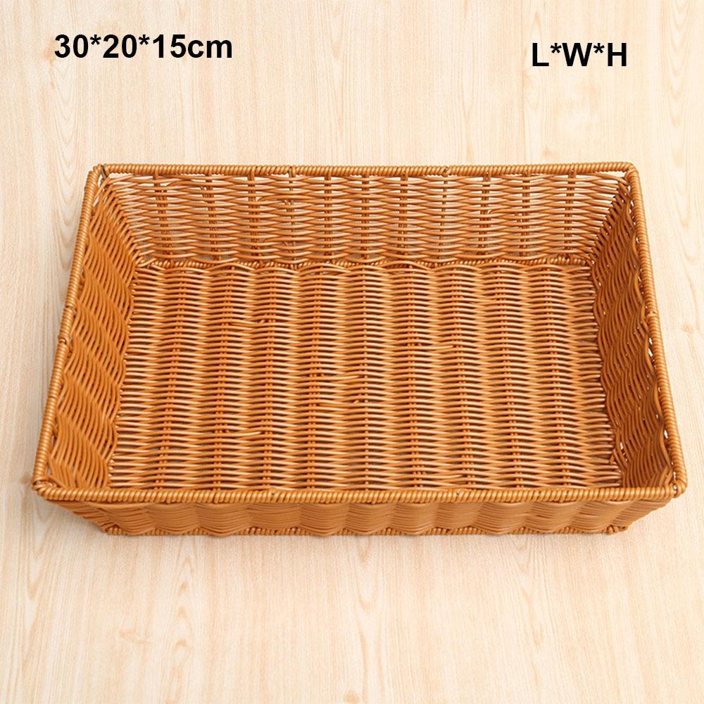 Hardness Rattan Wicker Woven Serving Baskets Handwoven Rattan Basket