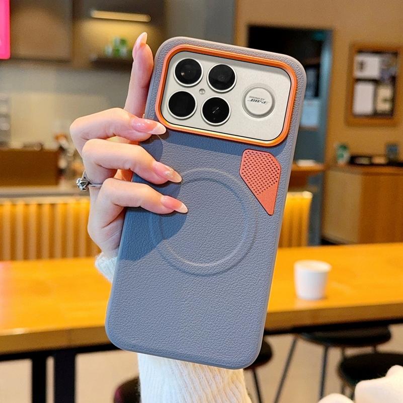 

Orange Vent Magnetic Suction Ring Lens Heightening Protective Case For Poco F8 Ultra F8 Pro POCO F7 ultra f7 pro Protect Cover Poco F8 ultra