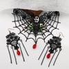 Steampunk Gothic Spitzen-Choker-Halskette Strass-Ohrringe Halloween-Kostüme Schmuck Damen für Hochzeit Cosplay-Party