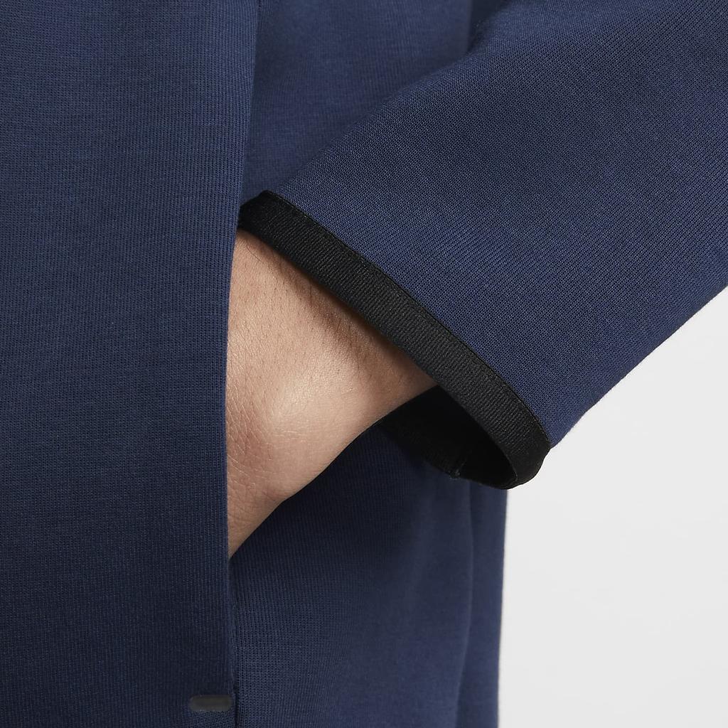 Nike Sportbekleidung Tech Fleece Kapuzenpullover mit durchgehendem Reißverschluss PSG 'Midnight Navy' Herren DM2887-410