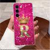 Case For Realme C83 5G/P4 Lite 5G Transparent TPU Silicone Shockproof Soft Casing Beautiful Crown Letters Pattern Couple Shell