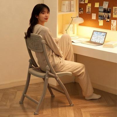 Foldable Backrest Chair: Portable for Office, Dining, Dorm, and Home