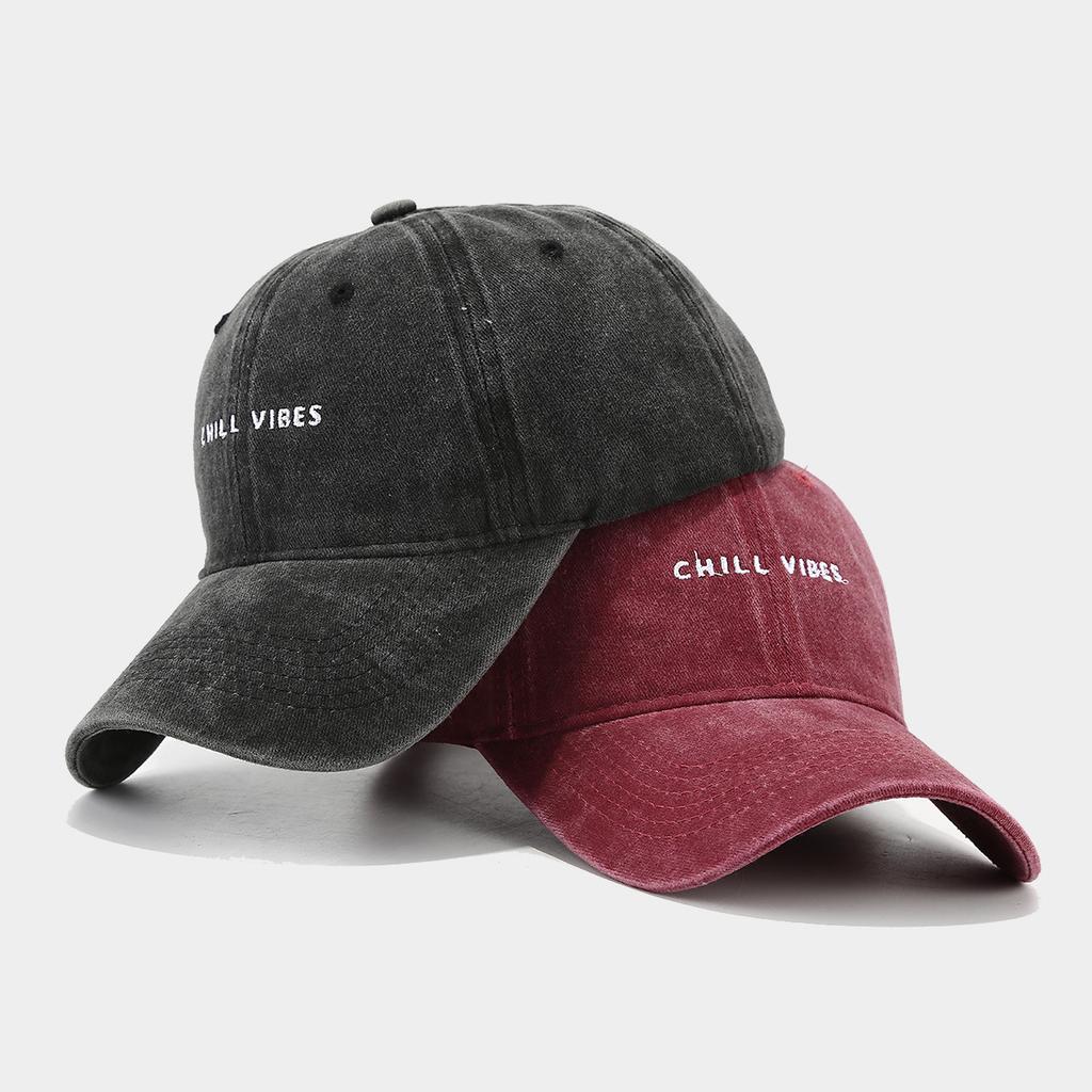 Ins New Simple Small Letter Embroidered Baseball Cap Men's Washed Soft Top Cap Women's Tide Travel Sunscreen Hat