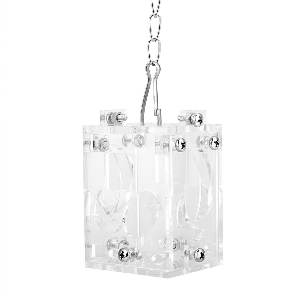 Acrylic  Feeder, Transparent High Temperature Proof Puzzle Food Basket with Different Shapes Lattices for Birds  Hamster