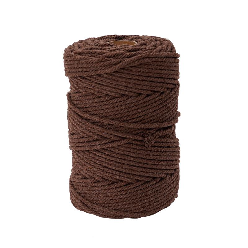 3mm Colored Cotton Rope Handmade Cotton Thread Rope Braided Tapestry Rope Strapping Rope Gift Wrapping Rope 100 Yards 3mm colored cotton rope 100 yards