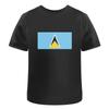 Saint Lucia Flag T Shirt 100 Cotton S Xxl Ta023600