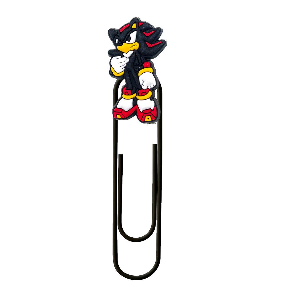Sonic the Hedgehog Cute Metal Bookmark Paper Clip - Colorful DIY Stationery Ornament