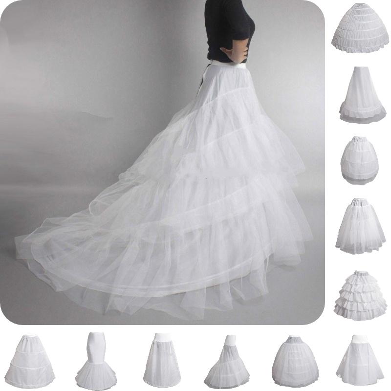 Stylish Wedding Dress Petticoat With Single Steel Hoop And Delicate Frilled Hemline