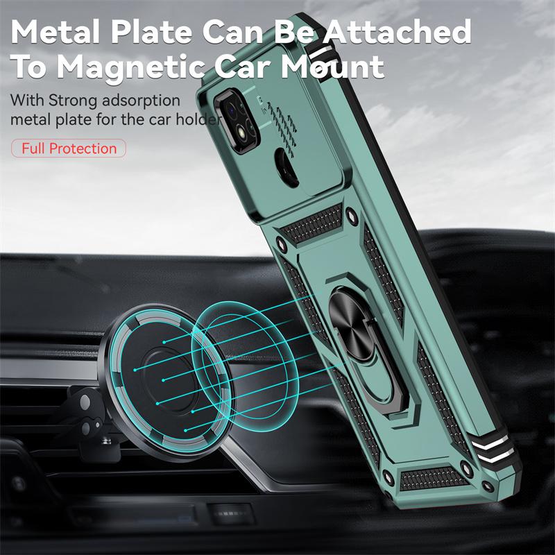 For Redmi 9C Case Shockproof Armor Magnetic Car Holder Ring Phone Case For Xiaomi Redmi 9C 9 C Redmi9C Camera Protect Back Cover