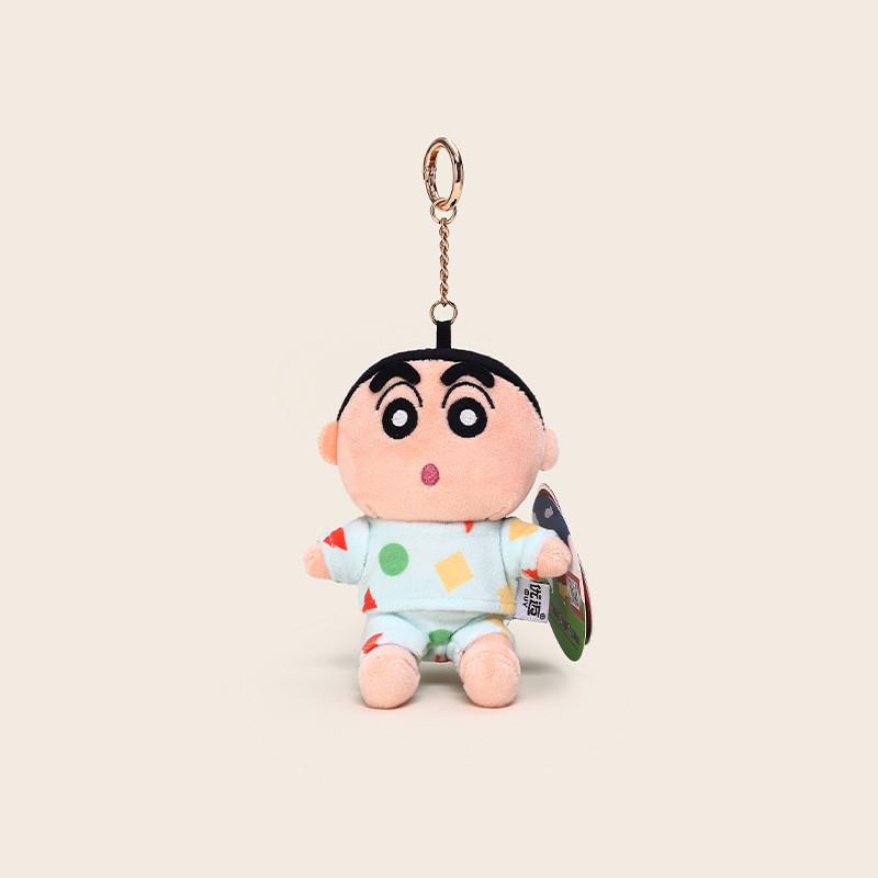 Sitting Crayon Shinchan Dynamic Superhero Plush Keychain Cartoon Pendant Anime