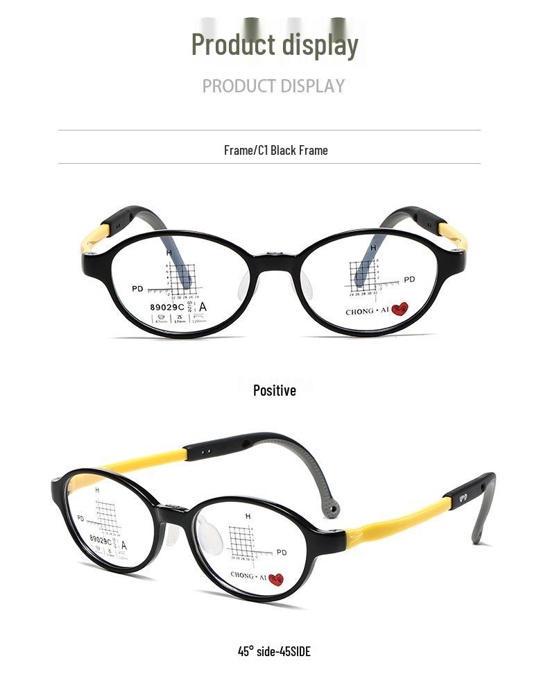 TR90 Ultra-Light Children's Eyeglass Frame with Silicone Soft Nose Pads