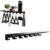 Floating Shelf Organizer Heavy-Duty Wall-Mounted Gym Equipment Organizer Brackets For T-shaped Lock Adapter Hook Device Storage