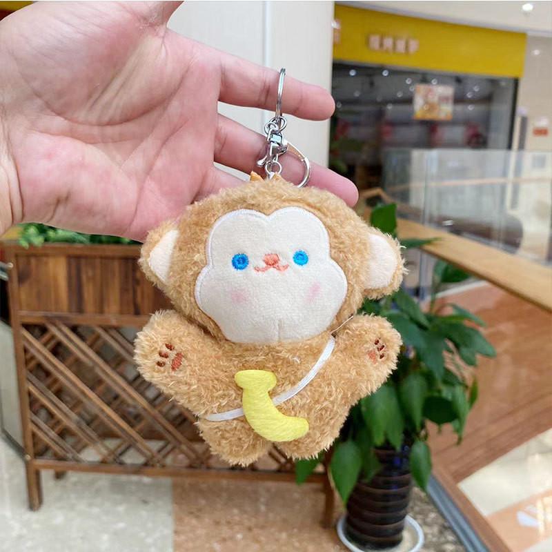 

Plush Charming Rabbit Bag Pendant Cute Doll For Girls Perfect Gift 15cm Idea Monkey B