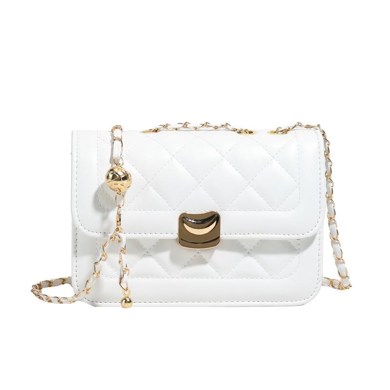 High-value Small Bag Women's Bag 2025 Summer New Model, Popular This Year, Summer Versatile Diamond Chain Bag Messenger Bag