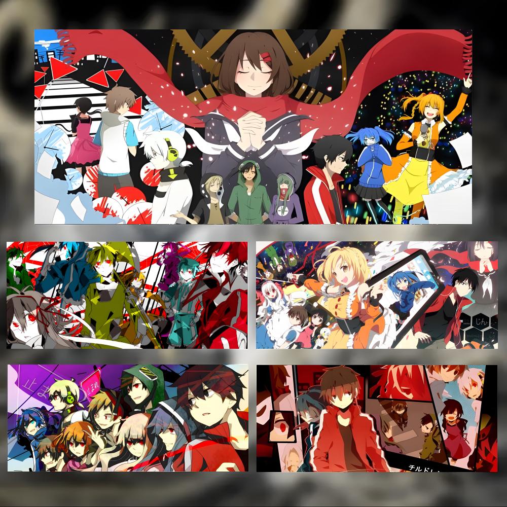 Cool Mysterious Anime KKagerou Project Mouse Pad Large Thick Desk Pad Stitched Edges Gaming Mouse Mat For Pc