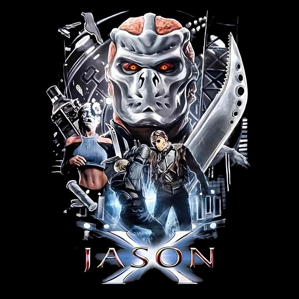 Jason X Horror Movie T-Shirt | Slasher Film Design Friday The 13th 3XL