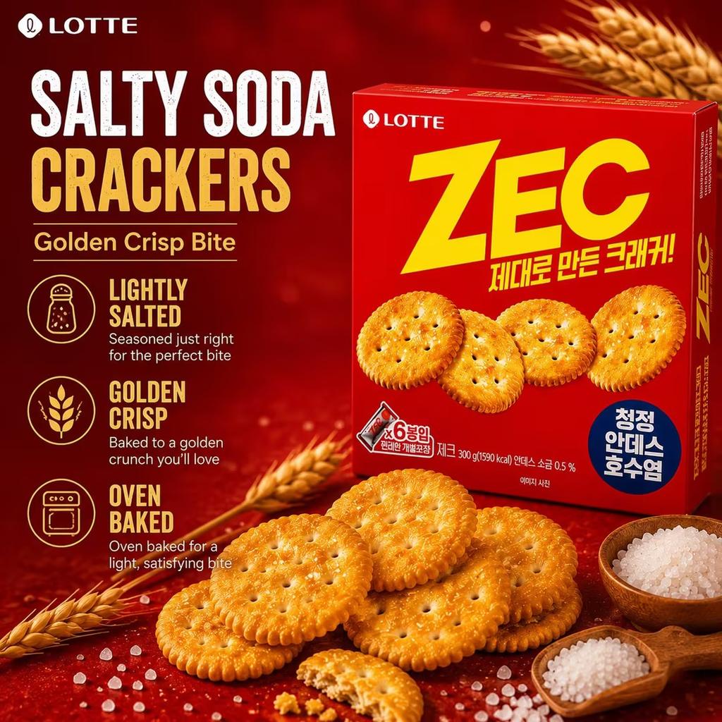 Lotte ZEC Salzige Soda-Cracker 300g
