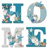 Holiday Atmosphere Home Accents 4Pcs/Set Rustic HOME Sign, Christmas Wooden Wall Decor 2D Flat Decorative Seasonal Signs for Door Snowflake