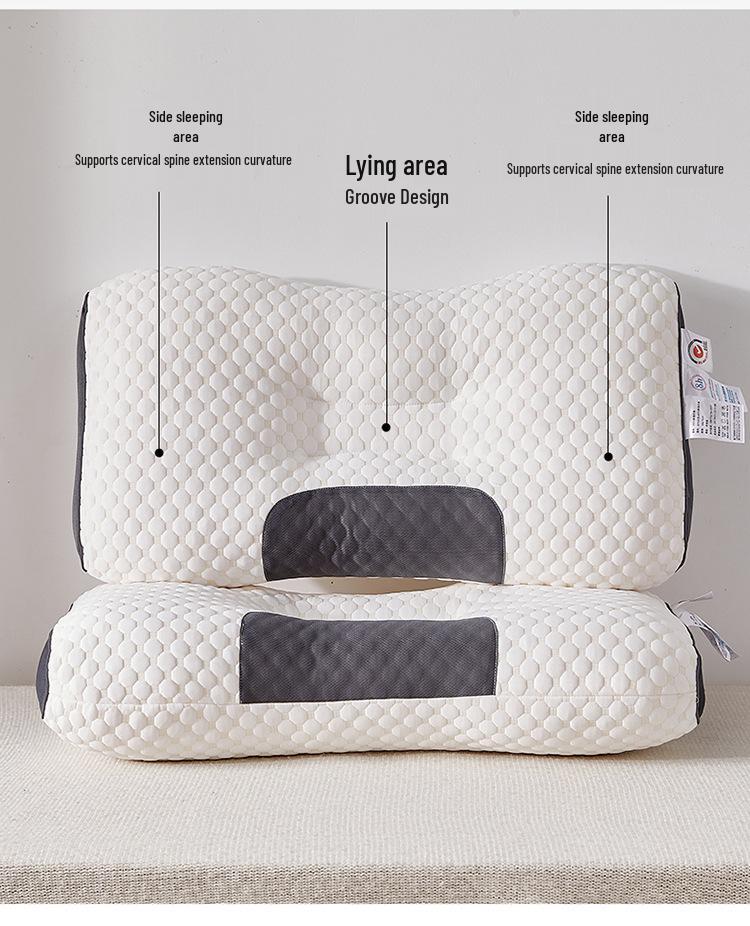 Non-Collapsing High-Weight Knit Neck Pillow for Cervical Support - Ideal for Adults, Students, Home & Dormitory