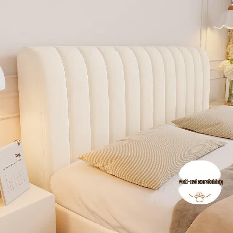 Thickened Crystal Velvet Padded Bed Head Cover